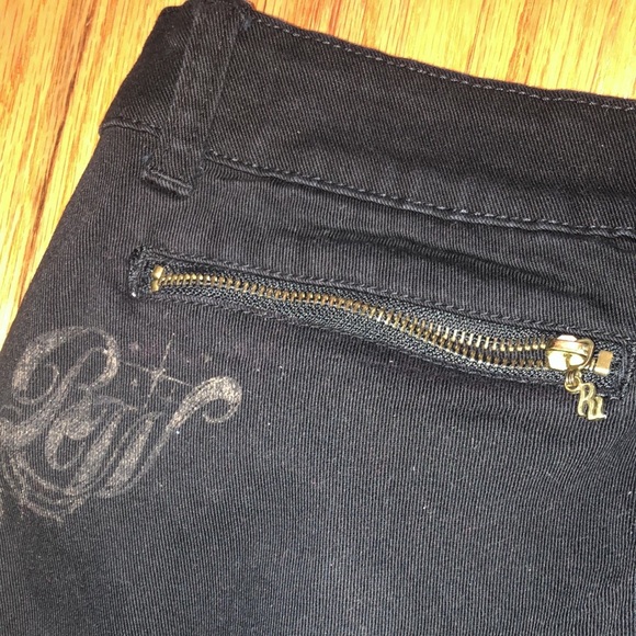 ROCAWEAR Y2K VINTAGE black denim suit Pantsuit  Denim Set Jacket L  / Jeans 7 - Picture 14 of 17